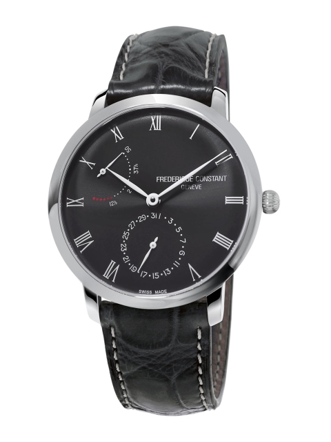 Frederique Constant Men Black Automatic Motion Powered Watch FC-723GR3S6-