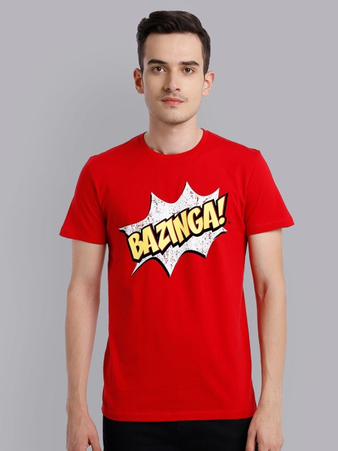 Free Authority Men Red The Big Bang Theory T-shirt