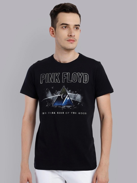 Free Authority Men Black Pink Floyd Printed T-shirt