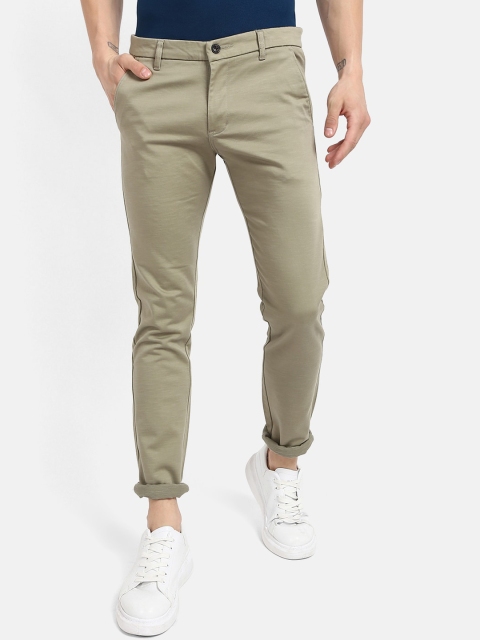 V2 Value & Variety Men Green Regular Trousers