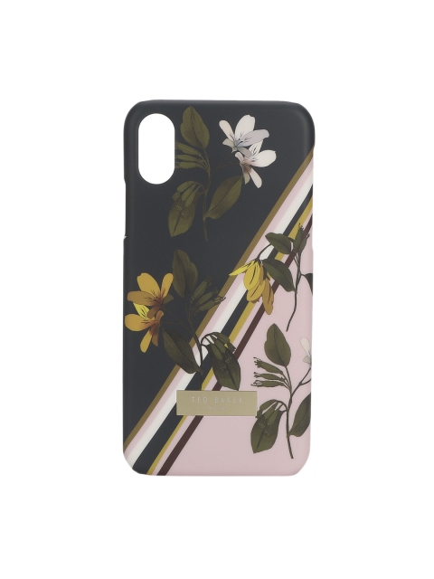 Ted Baker Multicoloured Floral Printed Navy Iphone X Back Case, Multi