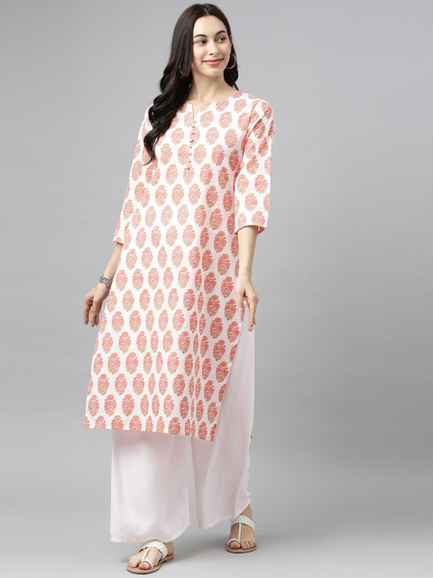 BEVERLY BLUES Women Off White Ethnic Motifs Printed Flared Sleeves Mirror Work NA Kurta
BEVERLY BLUES Women Off White Ethnic Motifs Printed Flared Sleeves Mirror Work NA Kurta