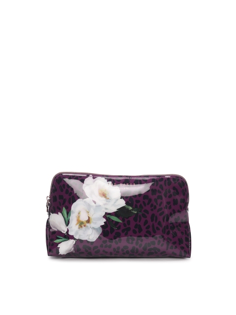 Ted Baker Purple & Black Wilderness Purse Clutch