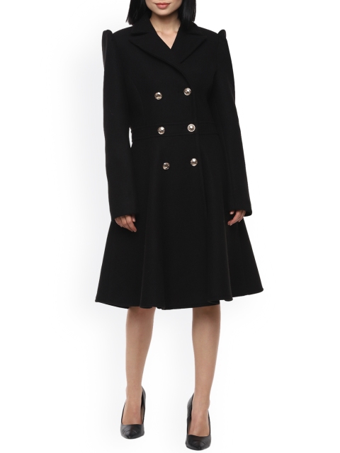 Rinascimento Women Black Longline Tailored Jacket