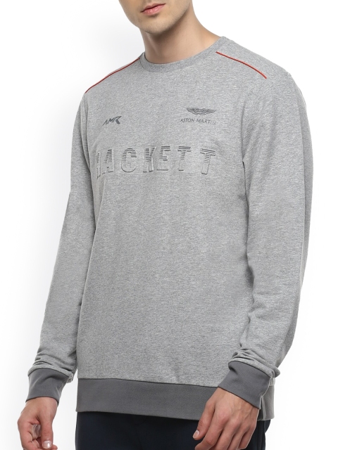 HACKETT LONDON Men Grey Printed Sweatshirt