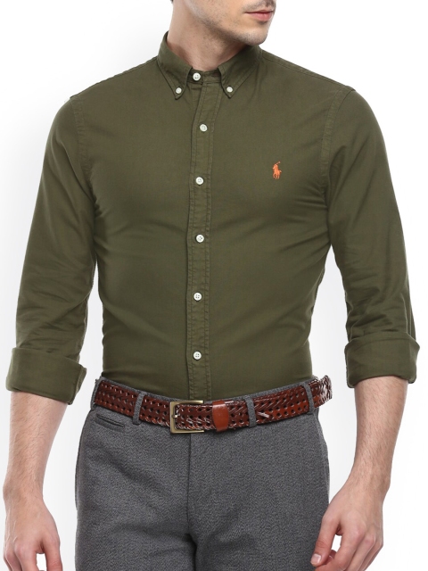 Polo Ralph Lauren Men Green Casual Shirt