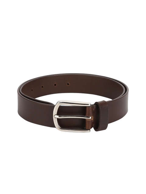 Aditi Wasan Men Coffee Brown Leather Belt