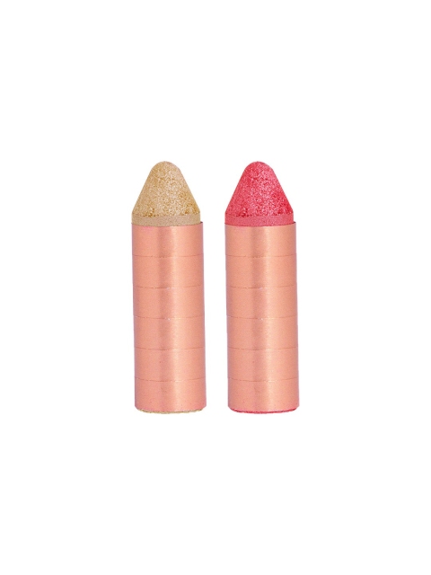 MyGlamm Manish Malhotra Beauty Metallic Chalks-Duo-Inferno Eyeshadow- Gold & Pink