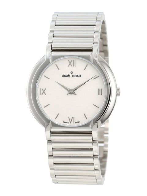 claude bernard Women Silver-Toned Dial & Silver Toned Stainless Steel Straps Analogue Watch