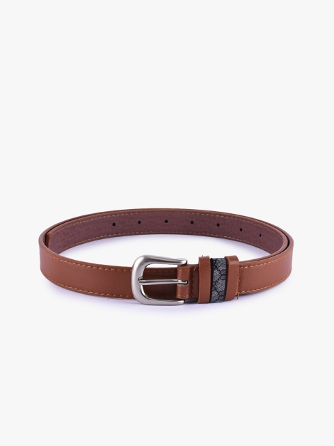 BuckleUp Women Tan Solid Belt