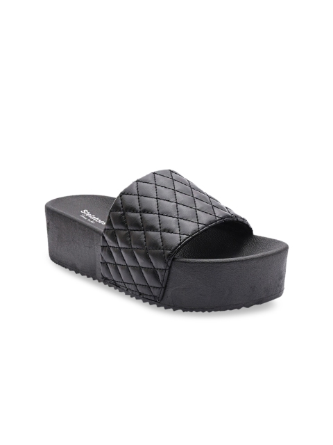 Stelatoes Women Black Casual Sliders
