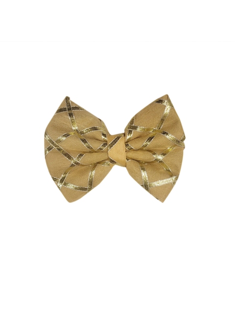 ONE on ONE Girls Beige & Gold-Toned Alligator Hair Clip