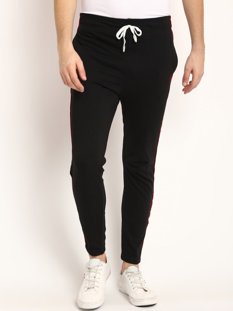 V2 Value & Variety Men Black Cotton Track Pants