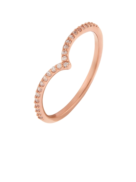 Accessorize Rose Gold-Plated White Stone-Studded Z RG Sparkle Pave Wishbone Finger Ring
Accessorize Rose Gold-Plated White Stone-Studded Z RG Sparkle Pave Wishbone Finger Ring