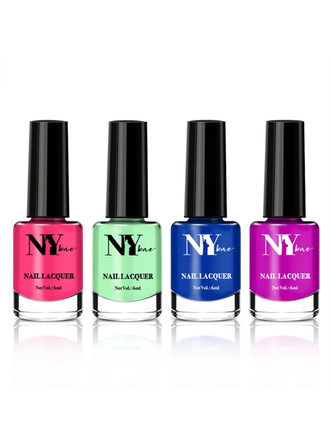 NY Bae Pack Of 4 Neon Nail Lacque - Brighten Up Your 'Gram - Pink, Purple, Green, Blue
NY Bae Pack Of 4 Neon Nail Lacque - Brighten Up Your 'Gram - Pink, Purple, Green, Blue