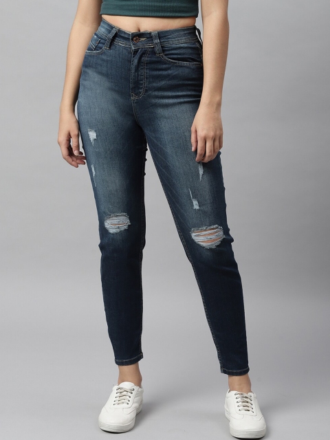 Code 61 Women Blue Boyfriend Fit High-Rise Mildly Distressed Light Fade Jeans
Code 61 Women Blue Boyfriend Fit High-Rise Mildly Distressed Light Fade Jeans