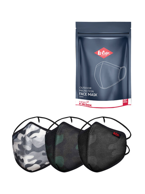 Lee Cooper Unisex Reusable Cotton Outdoor Protective 6 Layer Face Masks Pack Of 3, Black
Lee Cooper Unisex Reusable Cotton Outdoor Protective 6 Layer Face Masks Pack Of 3, Black