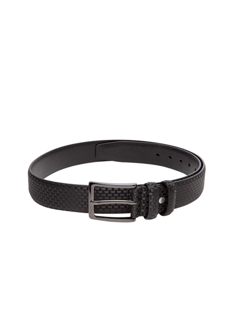 Apsis Men Black Textured Belt