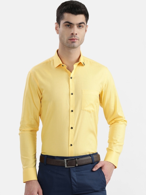 V2 Value & Variety Men Yellow Casual Shirt