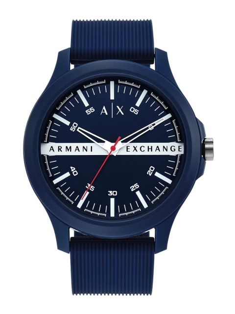 Armani Exchange Men Blue Printed Dial & Blue Straps Analogue Watch AX2421
