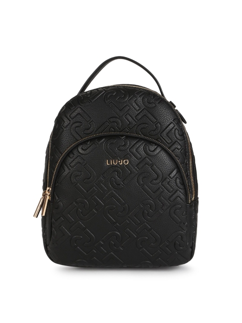 LIU JO Women Black Backpack