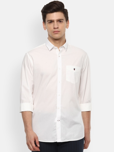 Louis Philippe Sport Men White Slim Fit Casual Shirt