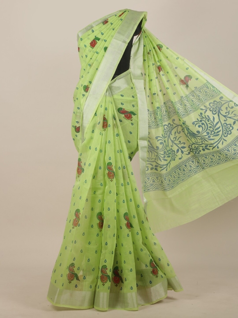 Pothys Green Ethnic Motifs Saree