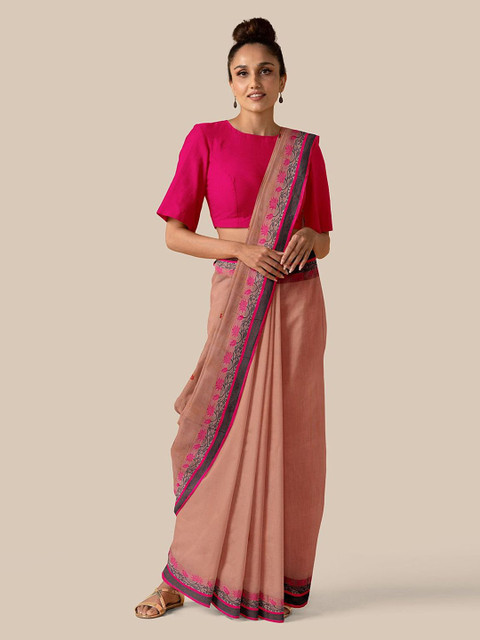 Taneira Peach Pure Bengal Cotton Saree
Taneira Peach Pure Bengal Cotton Saree