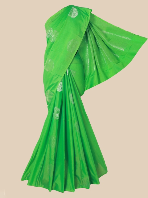 Pothys Green Ethnic Motifs Zari Silk Cotton Saree