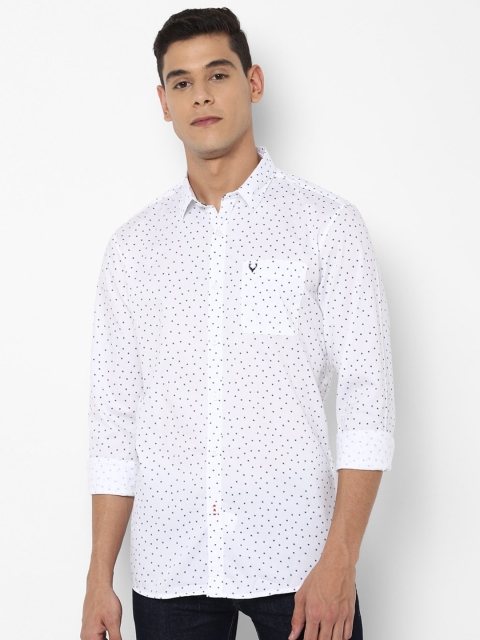 Solly Jeans Co Men White Printed Casual Shirt