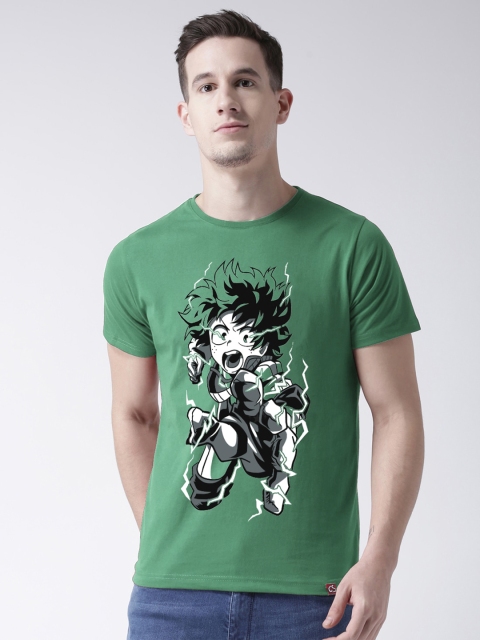ComicSense xyz Men Green Printed T-shirt