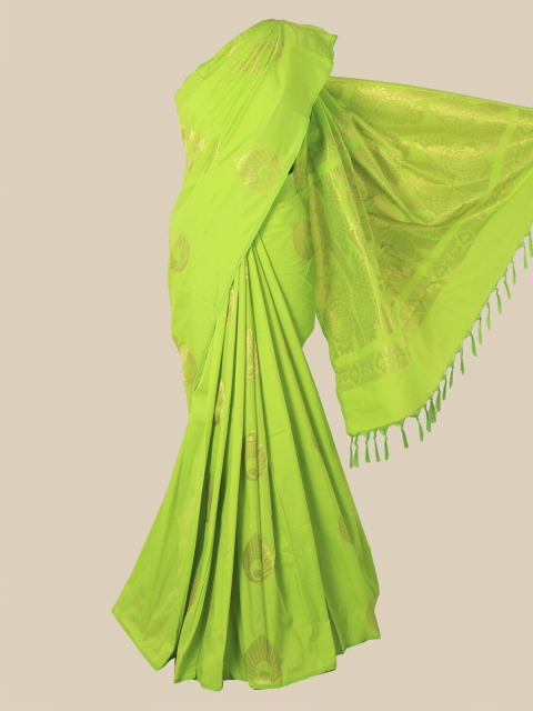 Pothys Green Ethnic Motifs Zari Silk Cotton Saree
