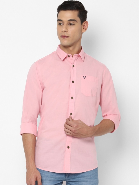 Solly Jeans Co Men Pink Casual Shirt