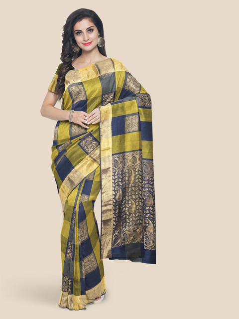 KLM Fashion Mall Navy Blue & Yellow Woven Design Saree
KLM Fashion Mall Navy Blue & Yellow Woven Design Saree