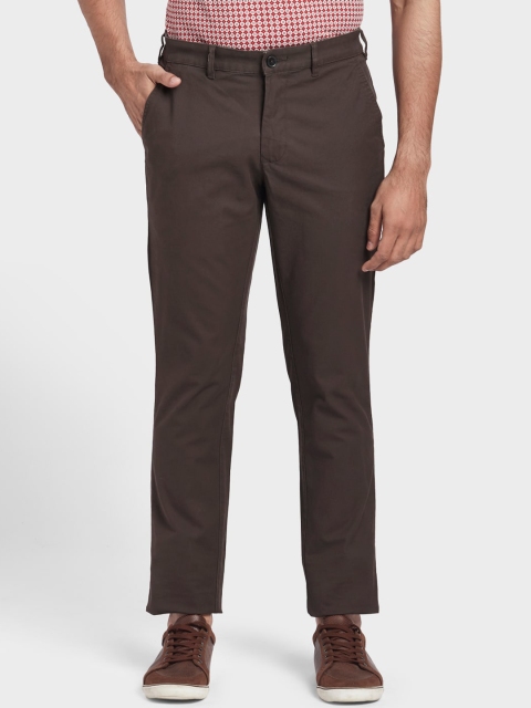 ColorPlus Men Brown Chinos Trousers