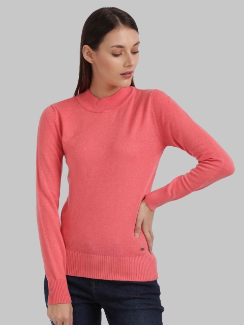 Parx Women Peach Pullover Sweater