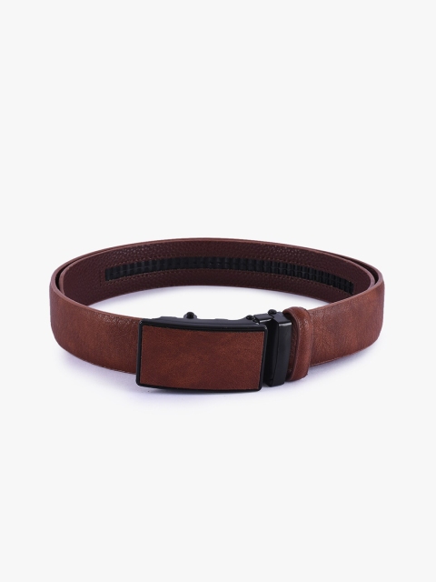 BuckleUp Men Tan Textured Belt
