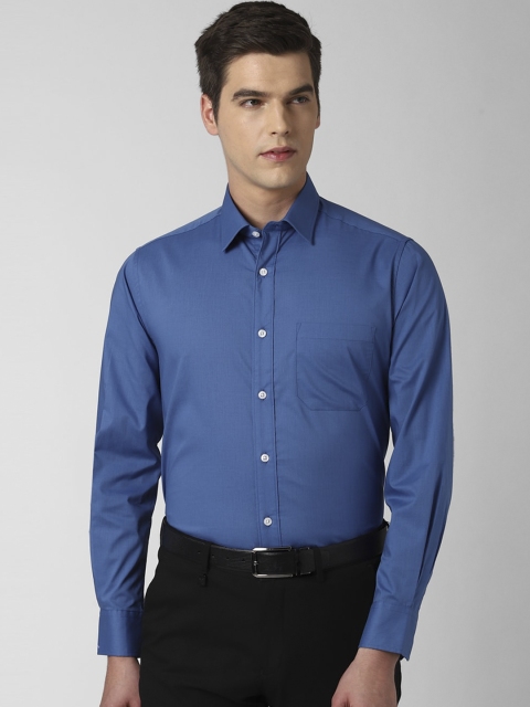 Peter England Men Blue Regular Fit Formal Shirt