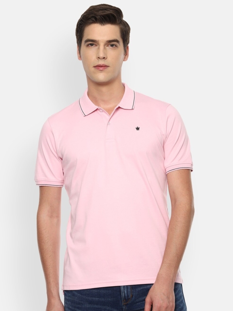Louis Philippe Men Pink 100% Cotton Solid Polo Collar Regular Fit Casual Pure Cotton T-shirt
Louis Philippe Men Pink 100% Cotton Solid Polo Collar Regular Fit Casual Pure Cotton T-shirt