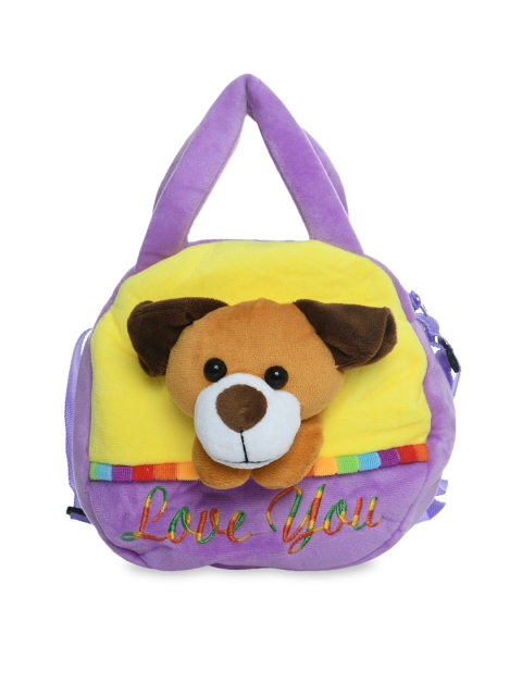 DukieKooky Kids Multi-Coloured Cute Dog Soft Toy Bag