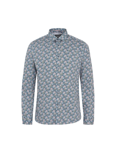 Ted Baker Men Blue & Pink Floral Printed Casual Shirt