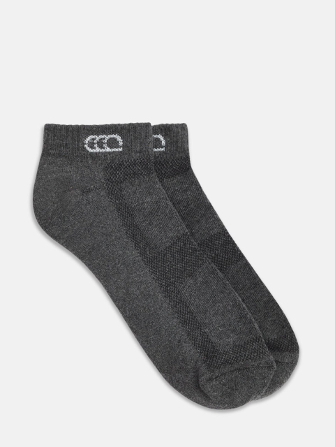 Ajile by Pantaloons Men Grey Solid Ankle-Length Socks