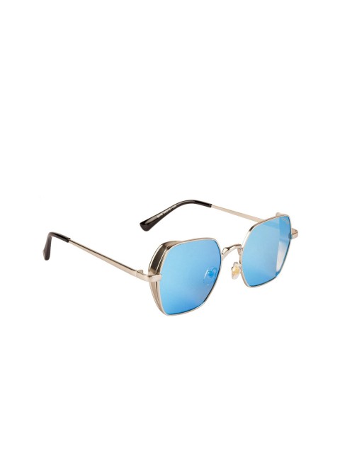 Voyage Unisex Blue Lens & Silver-Toned Square Sunglasses with UV Protected Lens, Turquoise blue
Voyage Unisex Blue Lens & Silver-Toned Square Sunglasses with UV Protected Lens, Turquoise blue