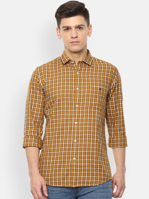 Louis Philippe Jeans Men Mustard Yellow & White Cotton Slim Fit Checked Casual Shirt
Louis Philippe Jeans Men Mustard Yellow & White Cotton Slim Fit Checked Casual Shirt