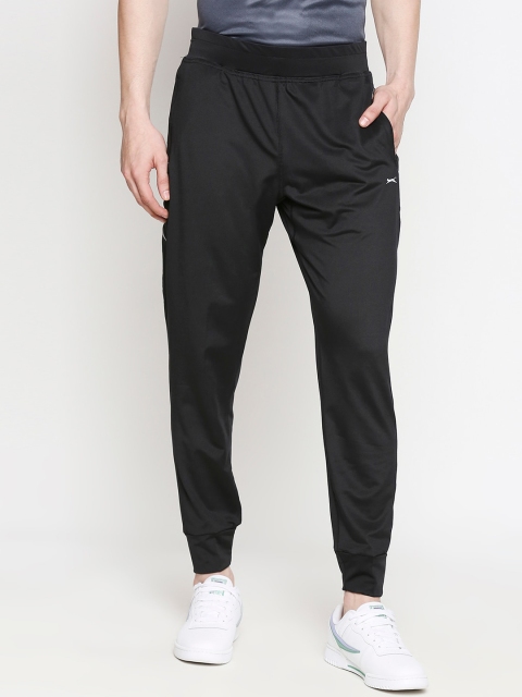 Black Panther Men Black Solid Slim-Fit Joggers