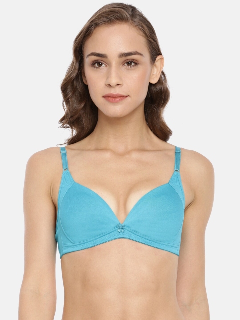 Macrowoman W-Series Royal Blue Non-Wired Non Padded Everyday Bra MW1105