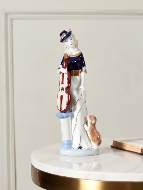 THEDECORKART White & Blue Hand-Painted Victorian Lady Fine Porcelain Figurine Showpiece
THEDECORKART White & Blue Hand-Painted Victorian Lady Fine Porcelain Figurine Showpiece