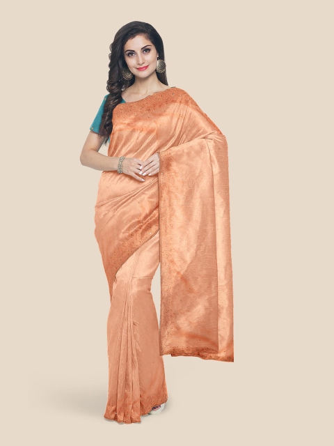 Kalamandir Coral Solid Saree