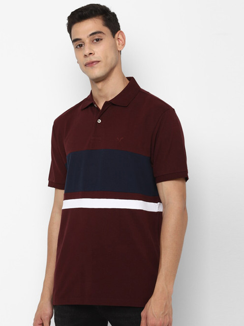 AMERICAN EAGLE OUTFITTERS Men Burgundy & Navy Blue Colourblocked Polo Collar T-shirt
AMERICAN EAGLE OUTFITTERS Men Burgundy & Navy Blue Colourblocked Polo Collar T-shirt