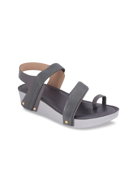 Stelatoes Grey Wedge Sandals